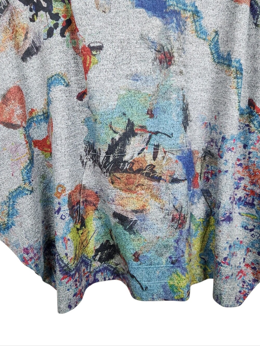 Inoah Art To Wear Lightweight Oversize Knit Poncho Womens Size XS - Picture 4 of 13